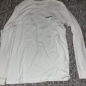 White Patagonia long sleeve shirt